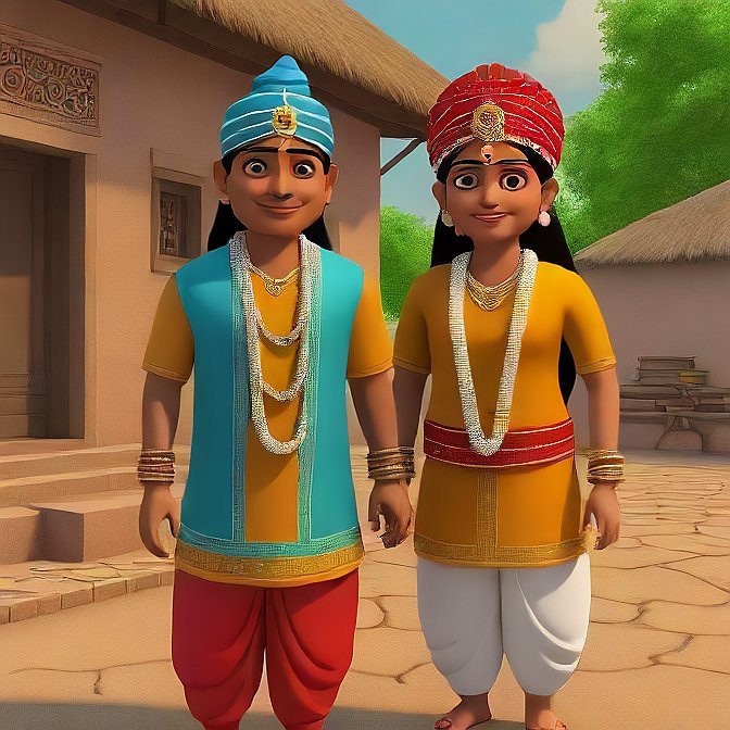 3D cartoon character art